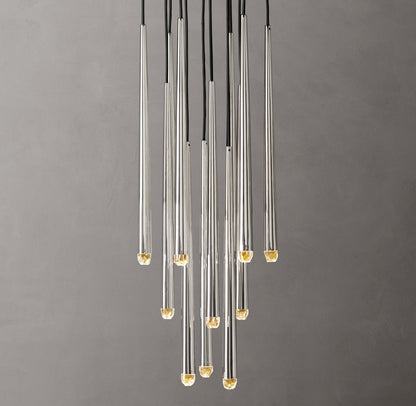 Celestine Brass Drop LED Chandelier