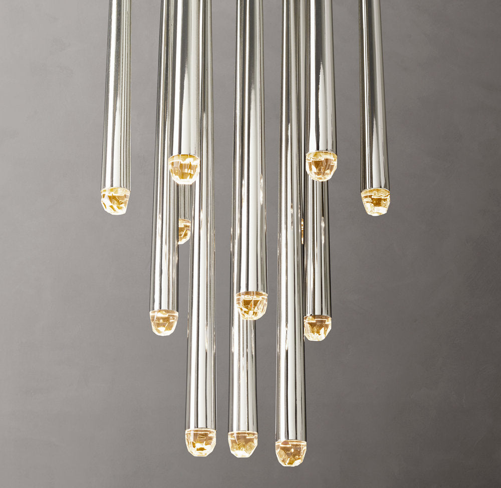 Celestine Brass Drop LED Chandelier