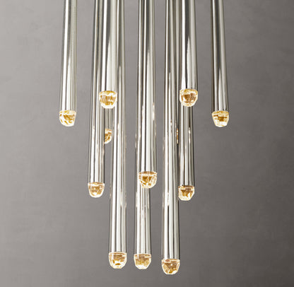 Celestine Brass Drop LED Chandelier