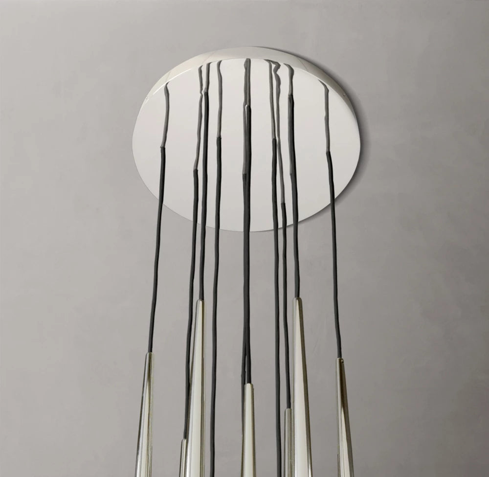 Celestine Brass Drop LED Chandelier