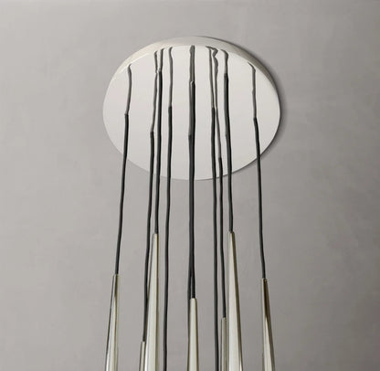 Celestine Brass Drop LED Chandelier
