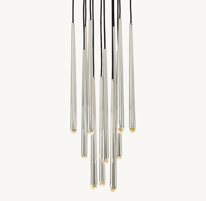 Celestine Brass Drop LED Chandelier