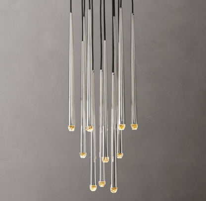 Celestine Brass Drop LED Chandelier