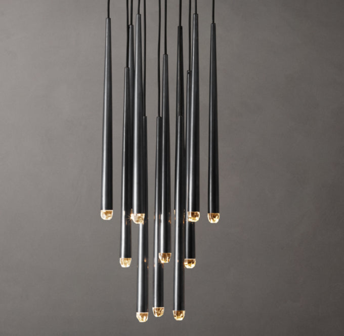Celestine Brass Drop LED Chandelier