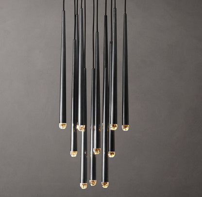 Celestine Brass Drop LED Chandelier