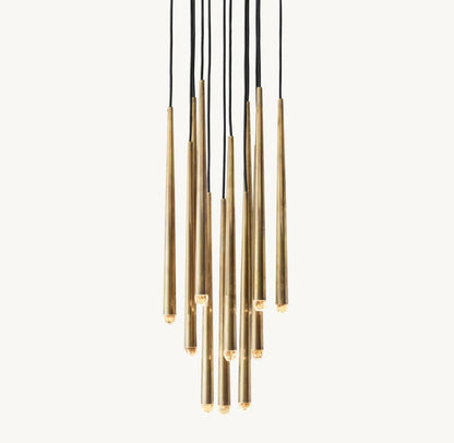 Celestine Brass Drop LED Chandelier