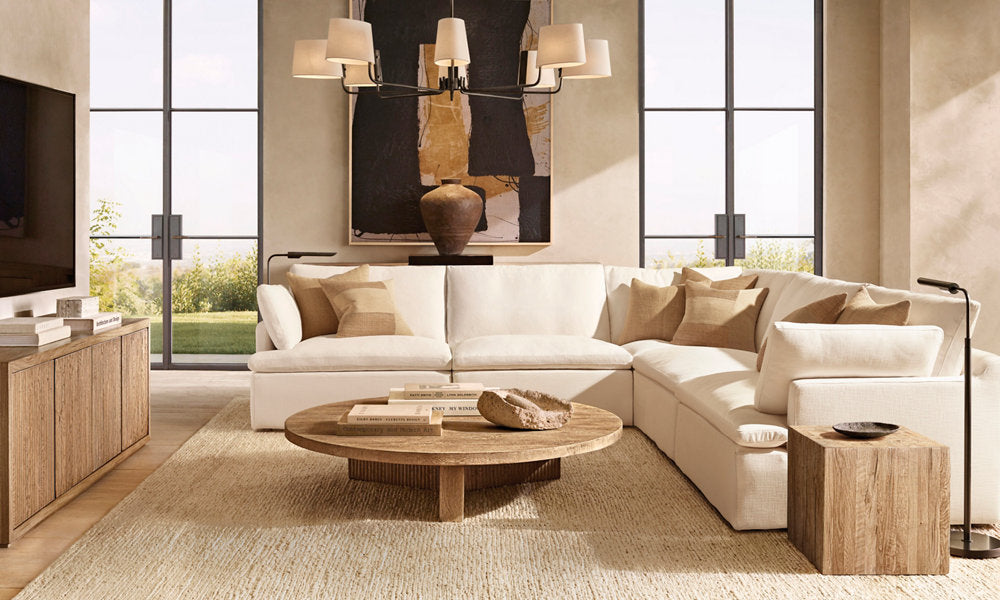 Celestine Brass Linen Chandelier