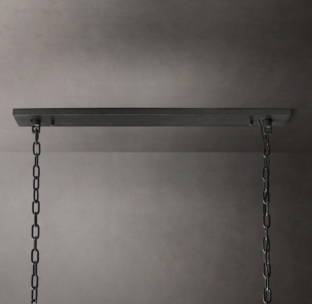 Clarion Rectangular Crystal Prism Chandelier
