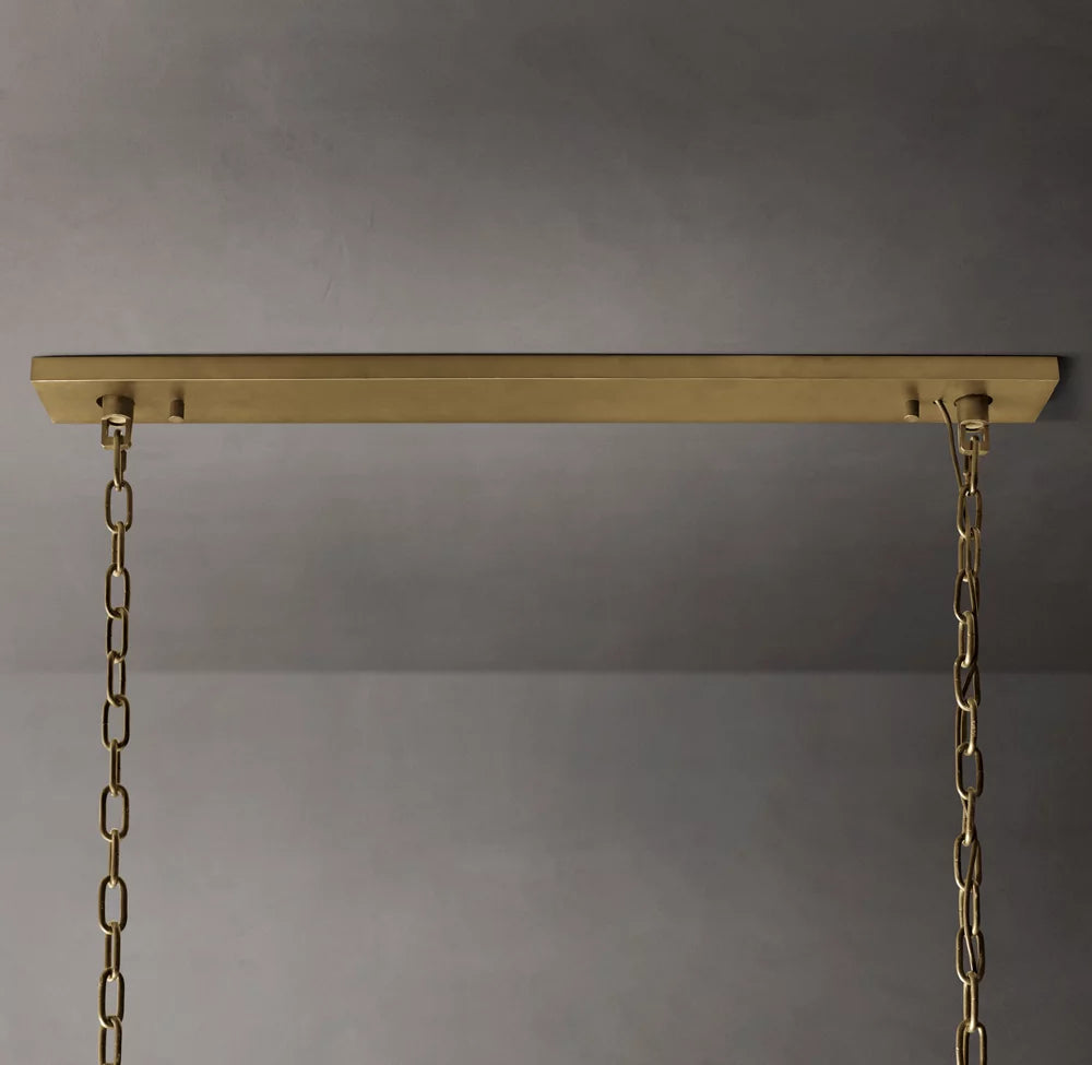Clarion Rectangular Crystal Prism Chandelier