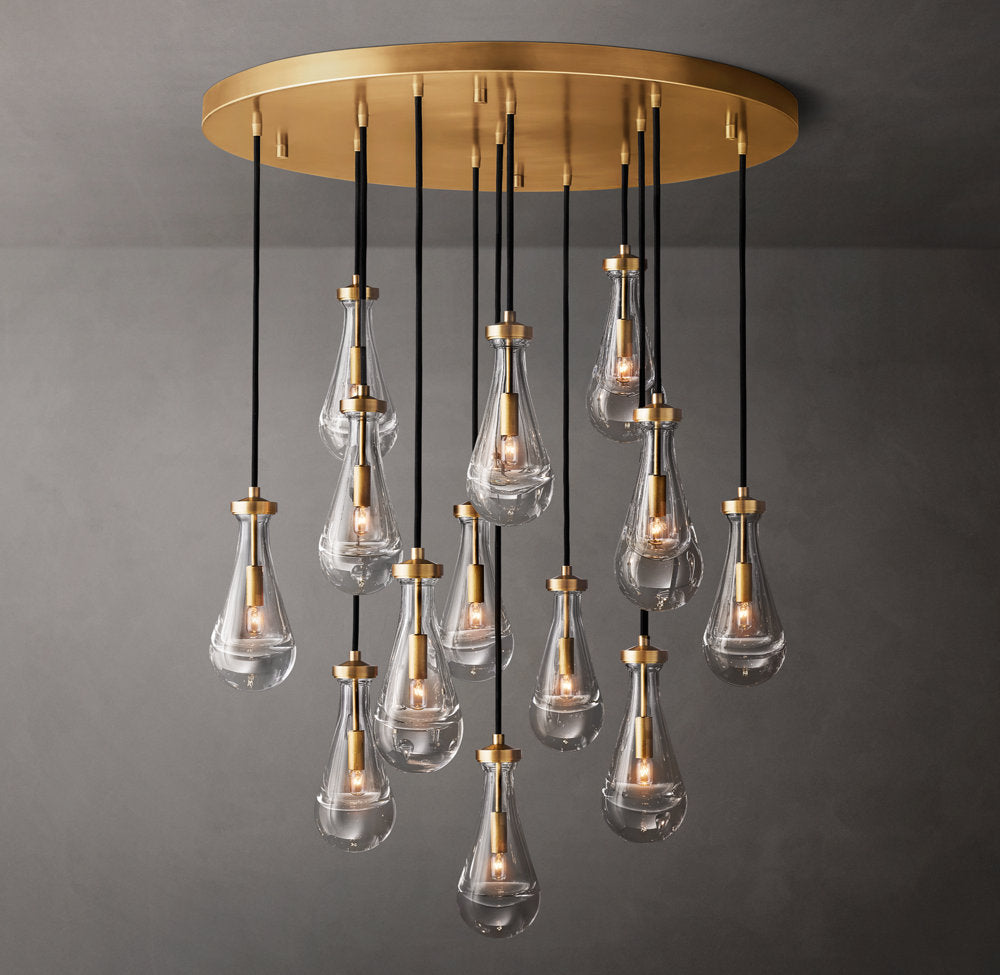 Deluge Artisan Glass Drop Chandelier