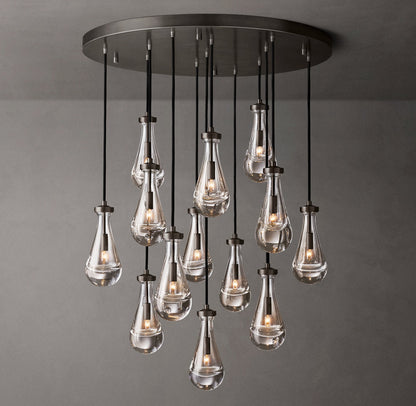 Deluge Artisan Glass Drop Chandelier