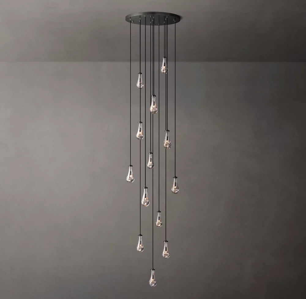 Deluge Artisan Glass Drop Chandelier