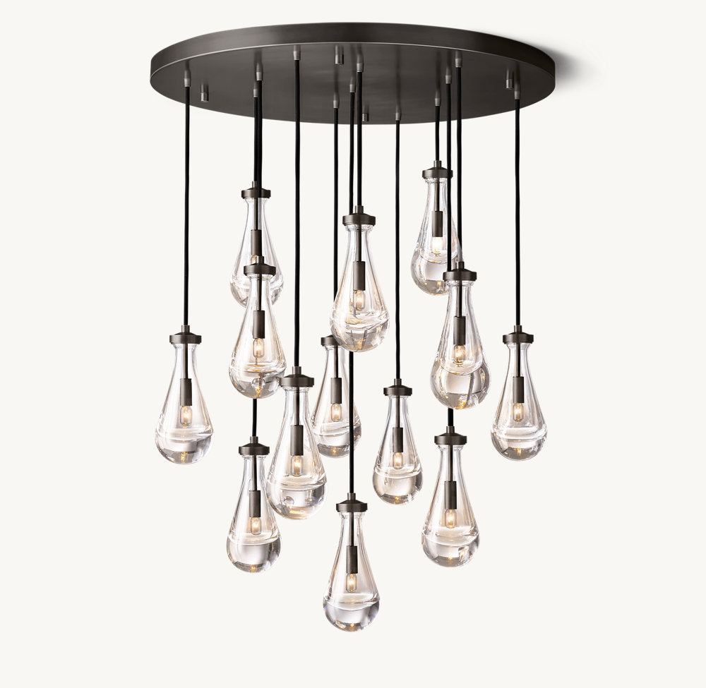 Deluge Artisan Glass Drop Chandelier