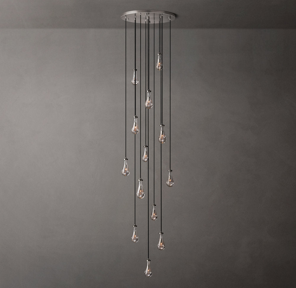 Deluge Artisan Glass Drop Chandelier