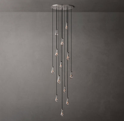Deluge Artisan Glass Drop Chandelier