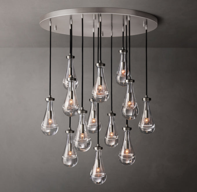 Deluge Artisan Glass Drop Chandelier
