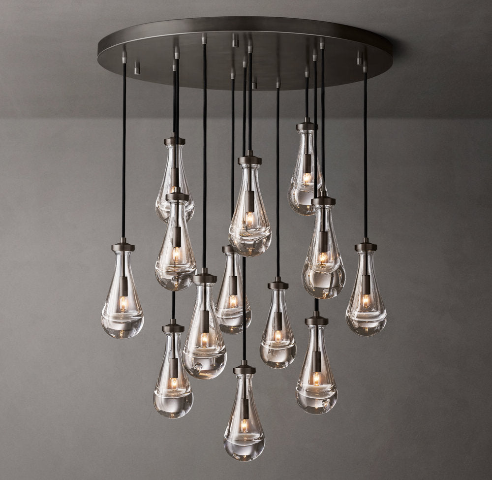 Deluge Artisan Glass Drop Chandelier