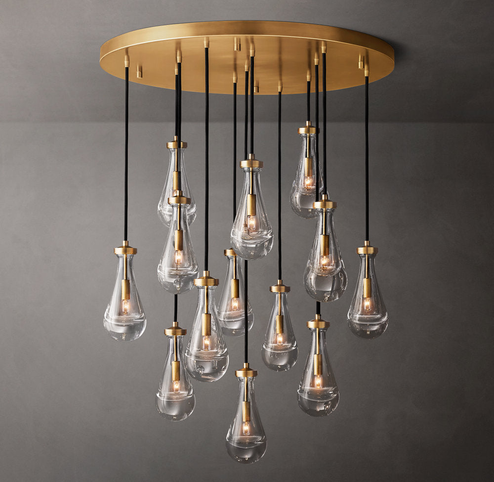 Deluge Artisan Glass Drop Chandelier