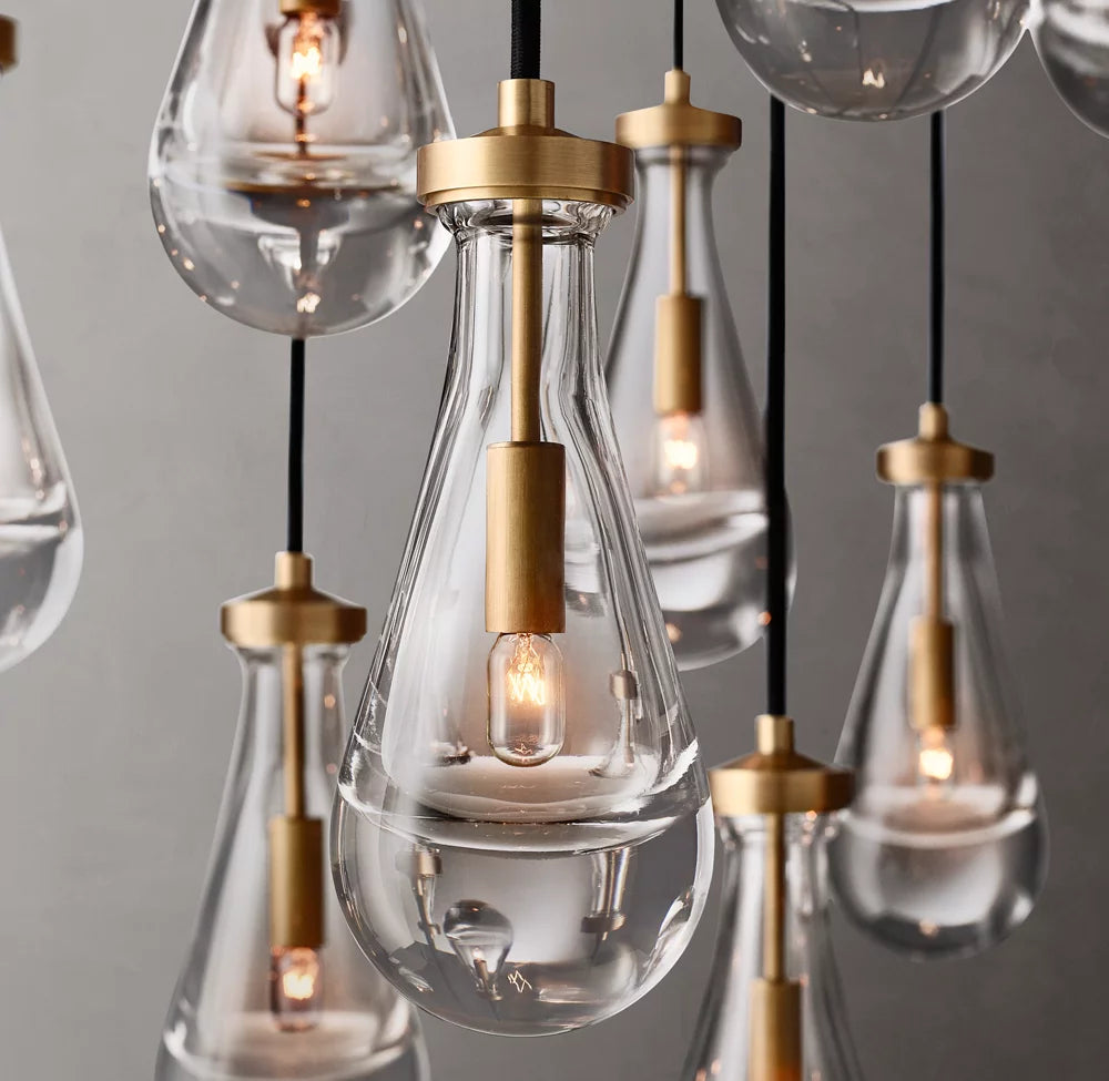 Deluge Artisan Glass Drop Chandelier