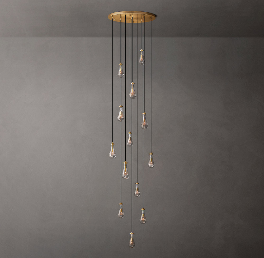Deluge Artisan Glass Drop Chandelier