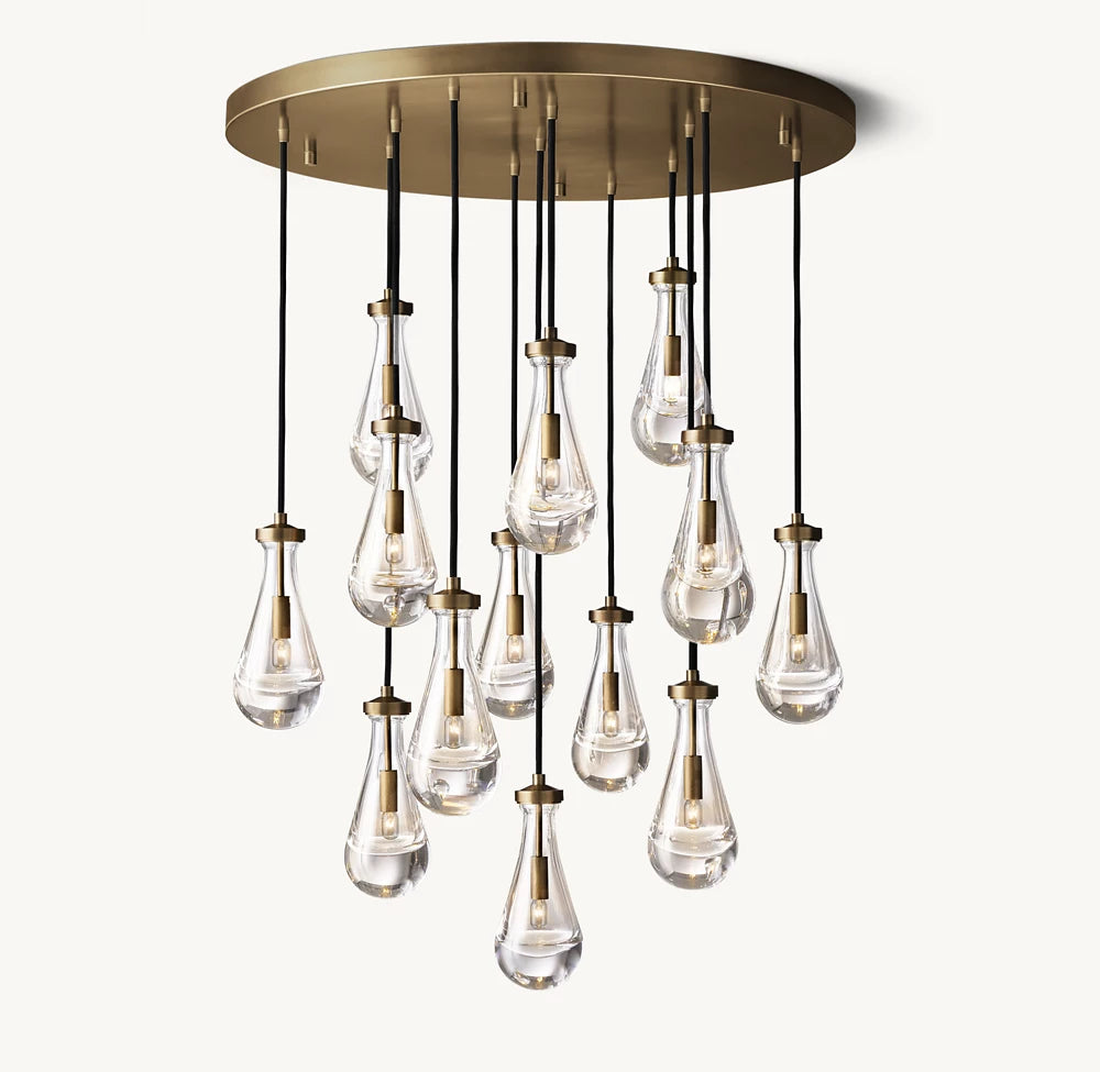 Deluge Artisan Glass Drop Chandelier
