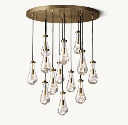 Deluge Artisan Glass Drop Chandelier