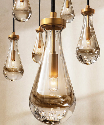 Deluge Artisan Glass Drop Chandelier