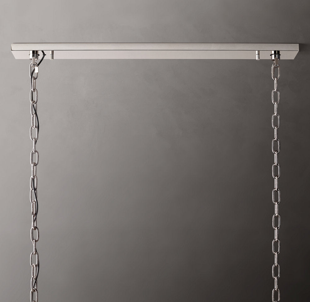 Elara Calcite Prism Rectangular Chandelier