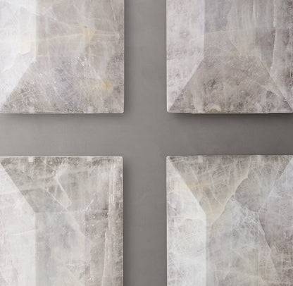 Elara Calcite Prism Rectangular Chandelier
