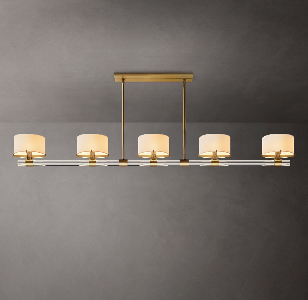 Elsinore Crystal Rod Linear Chandelier