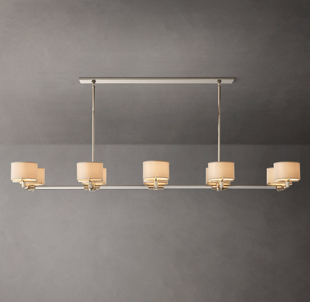 Elsinore Crystal Rod Linear Chandelier