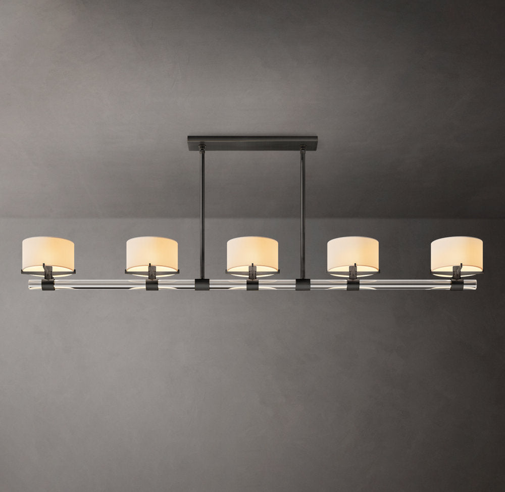 Elsinore Crystal Rod Linear Chandelier