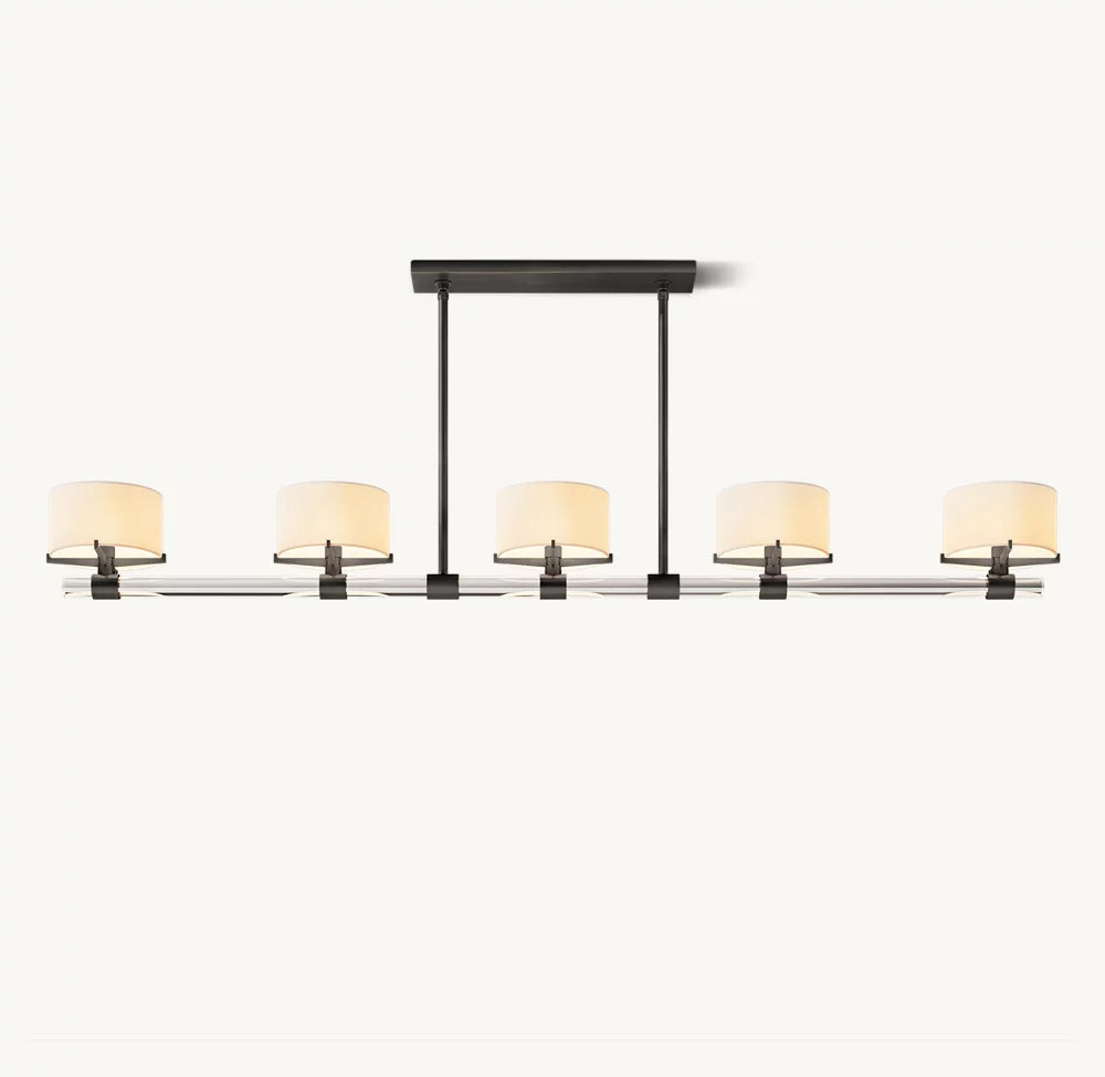 Elsinore Crystal Rod Linear Chandelier