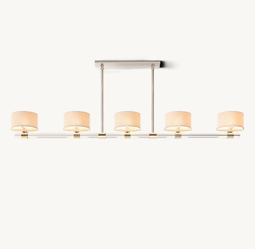 Elsinore Crystal Rod Linear Chandelier