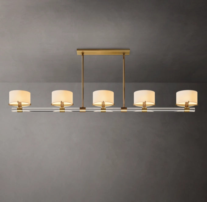 Elsinore Crystal Rod Linear Chandelier