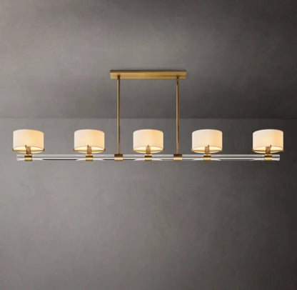 Elsinore Crystal Rod Linear Chandelier