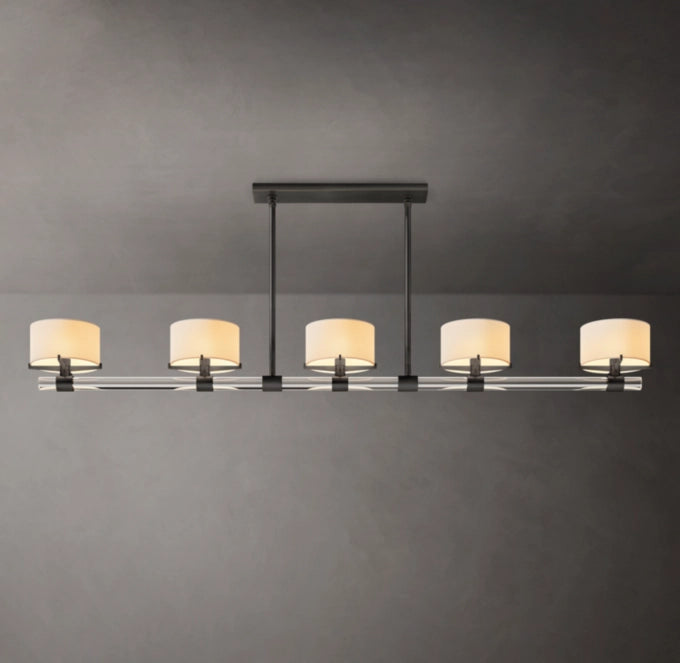 Elsinore Crystal Rod Linear Chandelier
