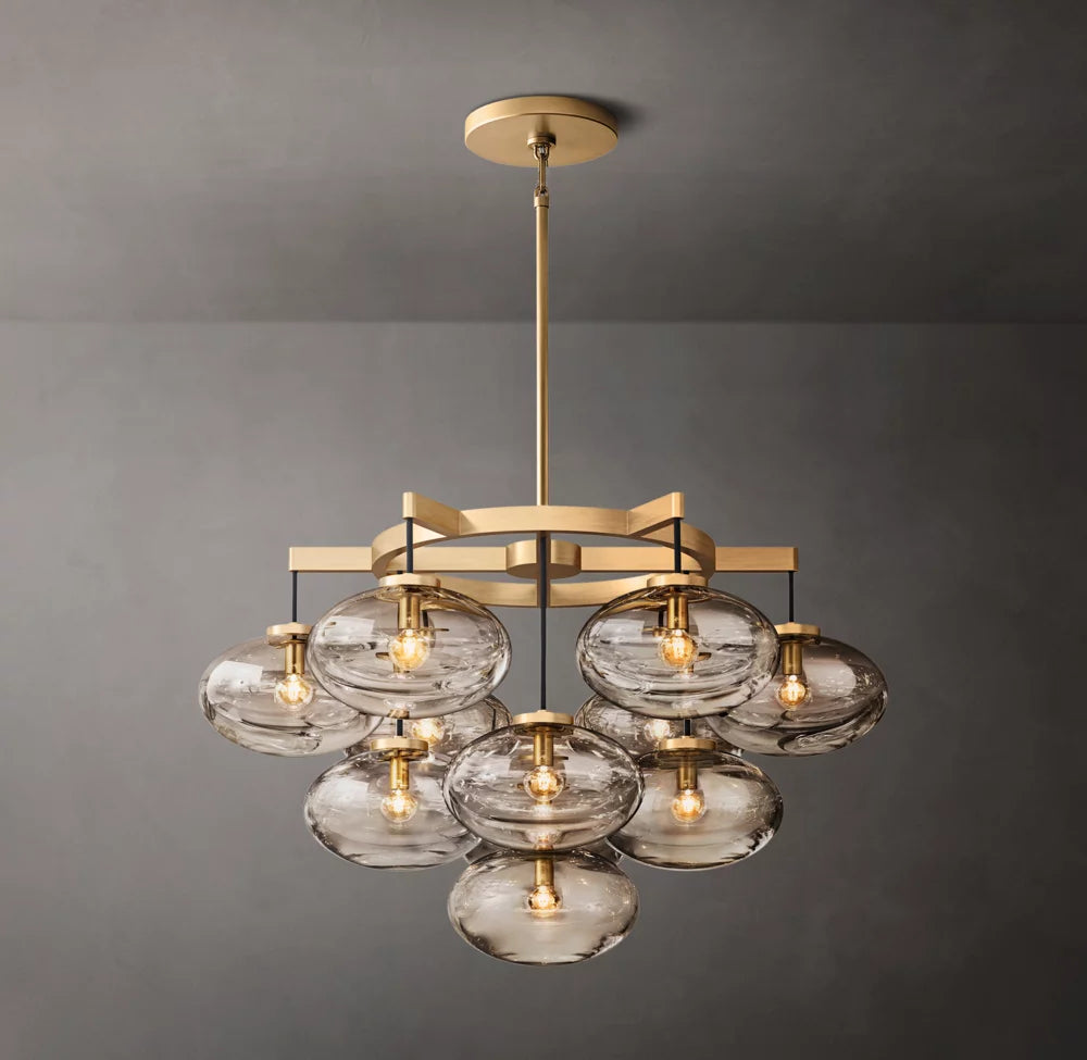 Elysian Blown Glass Globe Chandelier