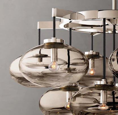 Elysian Blown Glass Globe Chandelier
