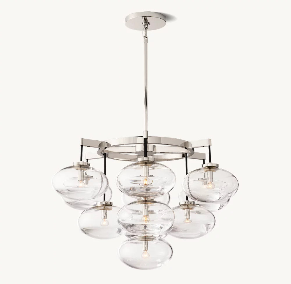 Elysian Blown Glass Globe Chandelier