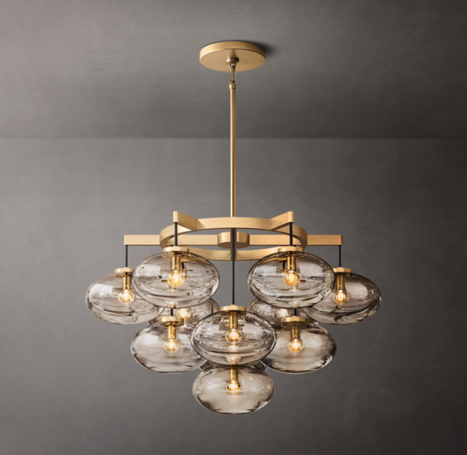 Elysian Blown Glass Globe Chandelier