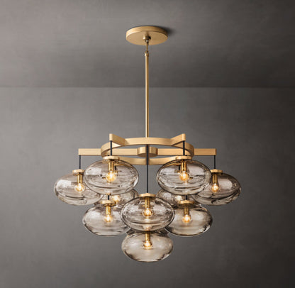 Elysian Blown Glass Globe Chandelier