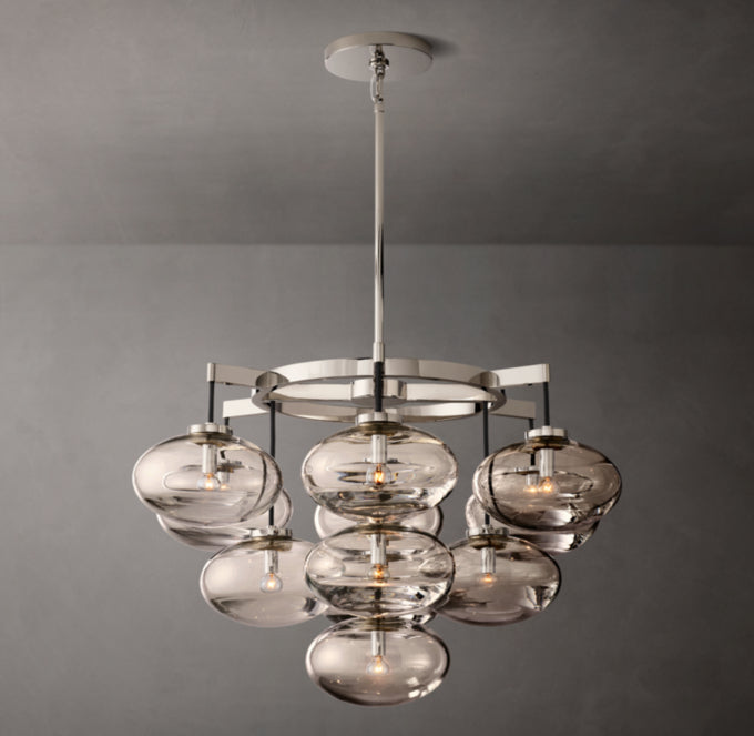 Elysian Blown Glass Globe Chandelier