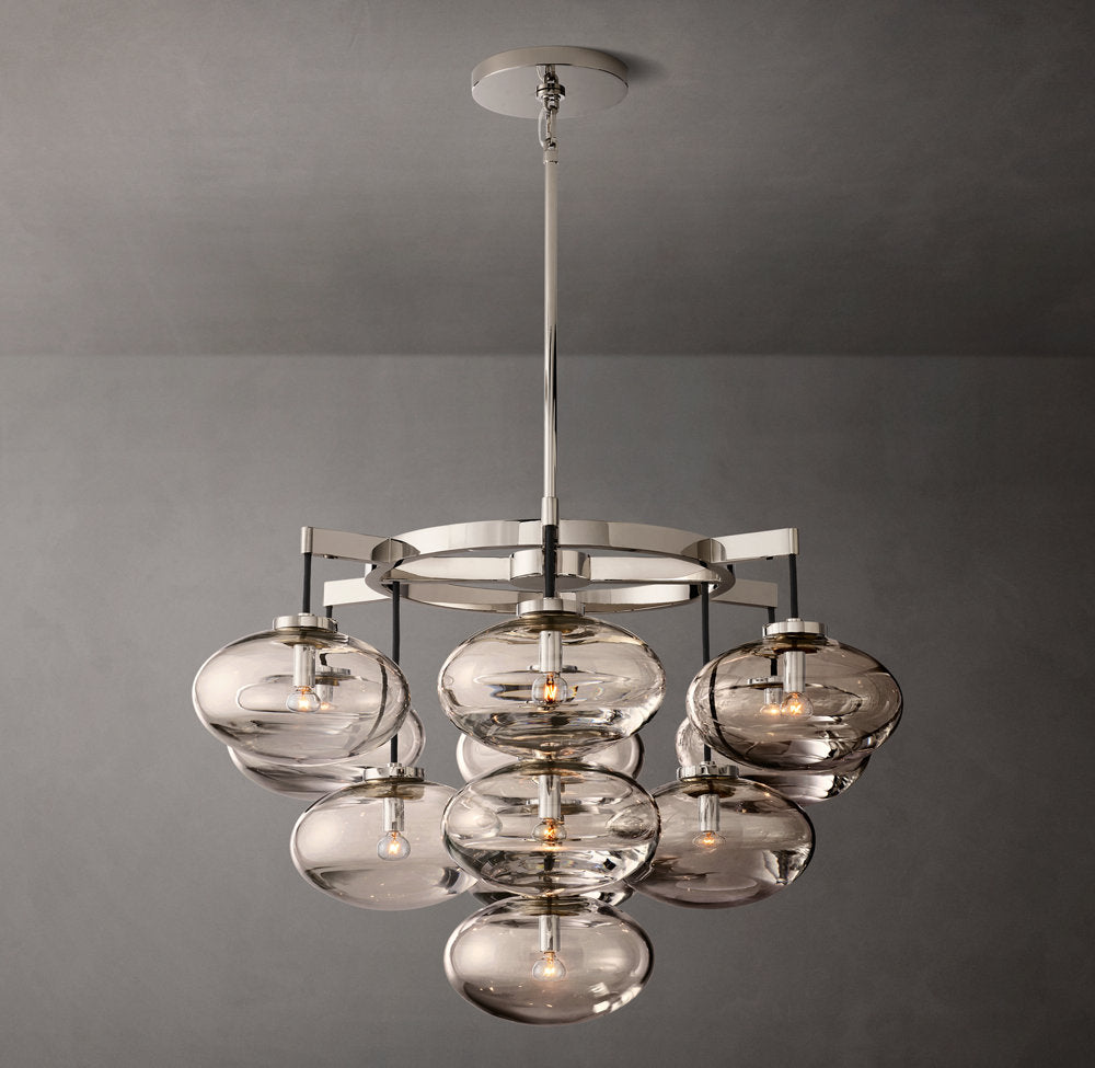 Elysian Blown Glass Globe Chandelier
