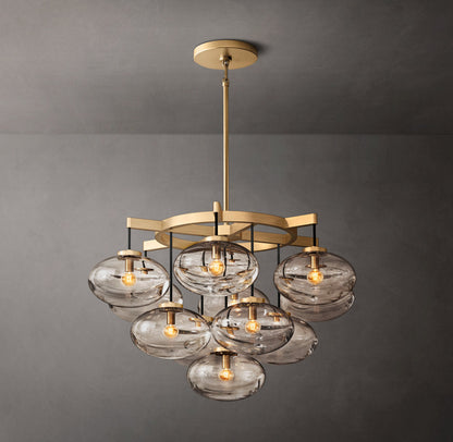 Elysian Blown Glass Globe Chandelier