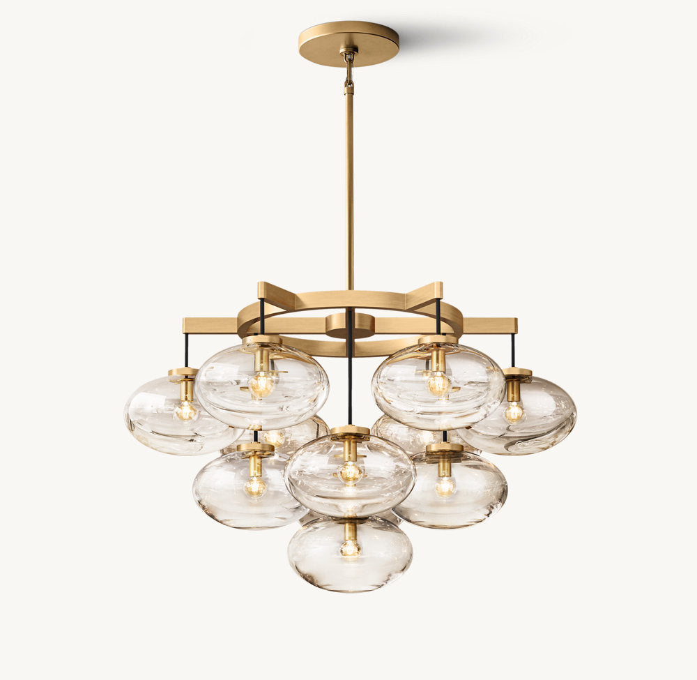 Elysian Blown Glass Globe Chandelier