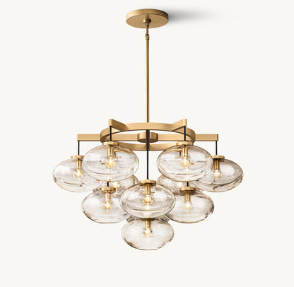 Elysian Blown Glass Globe Chandelier