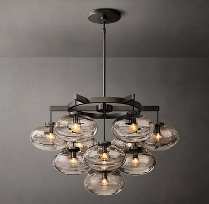 Elysian Blown Glass Globe Chandelier