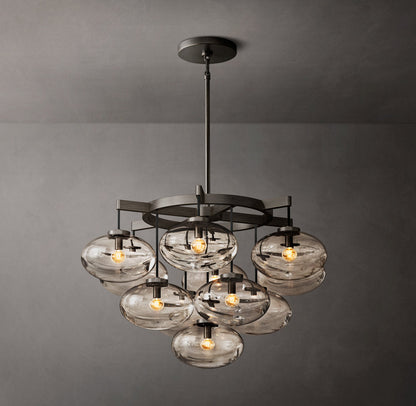 Elysian Blown Glass Globe Chandelier