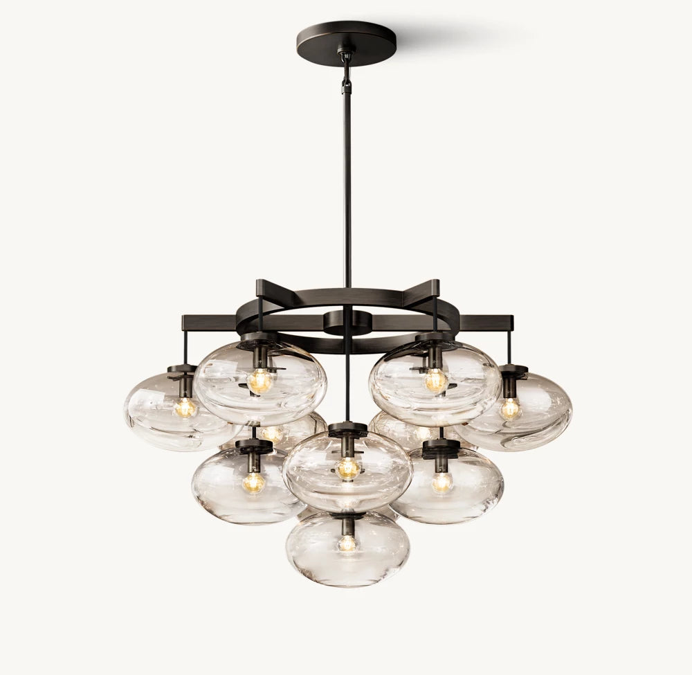 Elysian Blown Glass Globe Chandelier